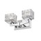 Z-Lite Rubicon 2 Light Vanity, Chrome & Clear 1927-2V-CH-LED - alternate 3
